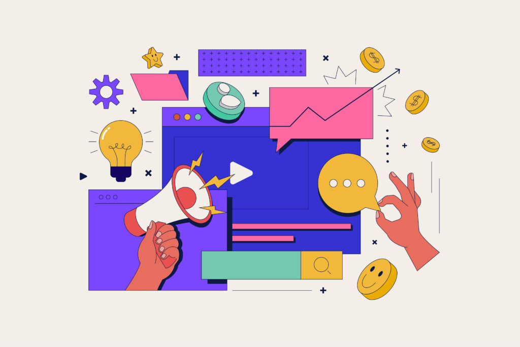Плоская иконография digital-маркетинга
